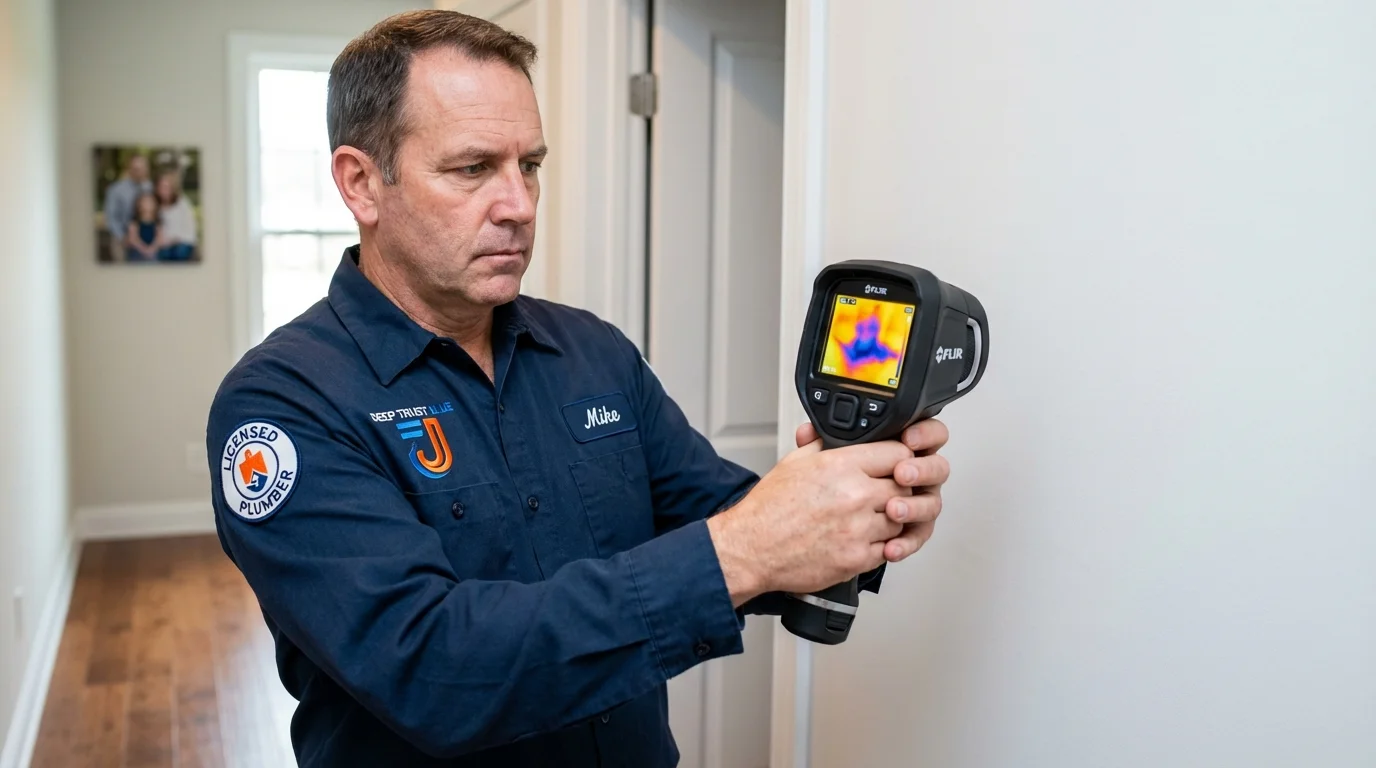 Thermal imaging leak detection by Johns Plumbing LLC in Melville